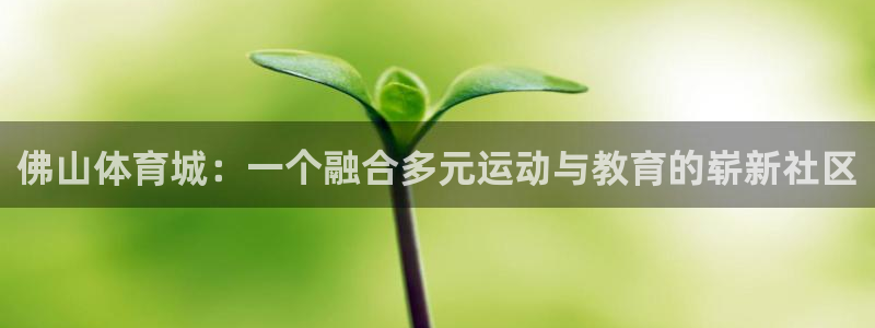 海南oety欧亿体育官网下载：佛山体育城：一个融合多